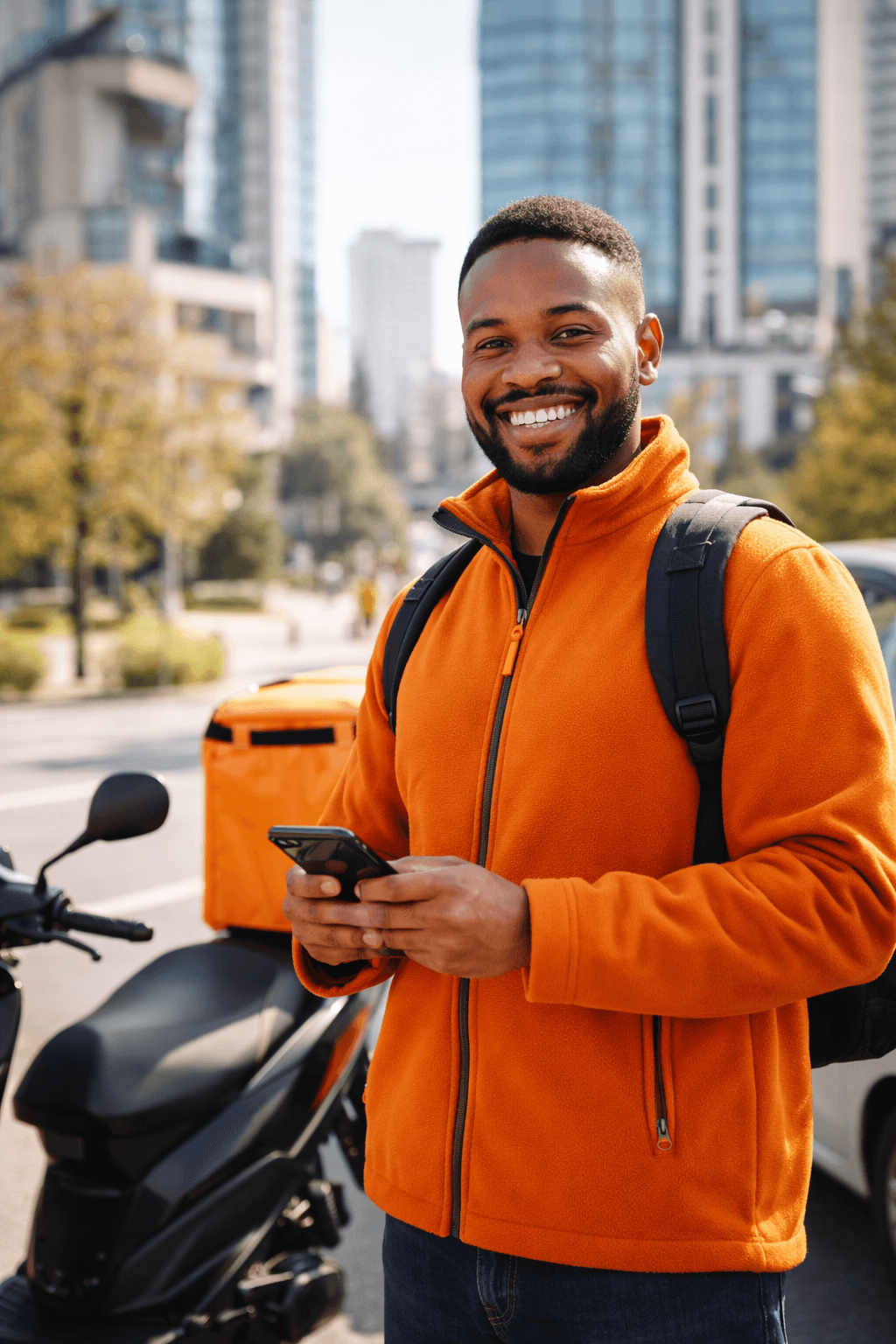 Happy Delivery Driver